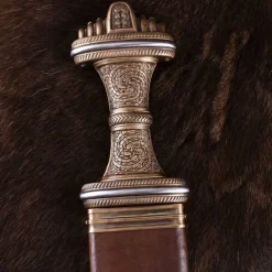 Deepeeka Angelsächsische Schwert Fetter Lane, Damaststahl Stahl -Keltische, griechische und römische Schwerter Verkaufsladen angelsaechsische schwert fetter lane damaststahl s 3