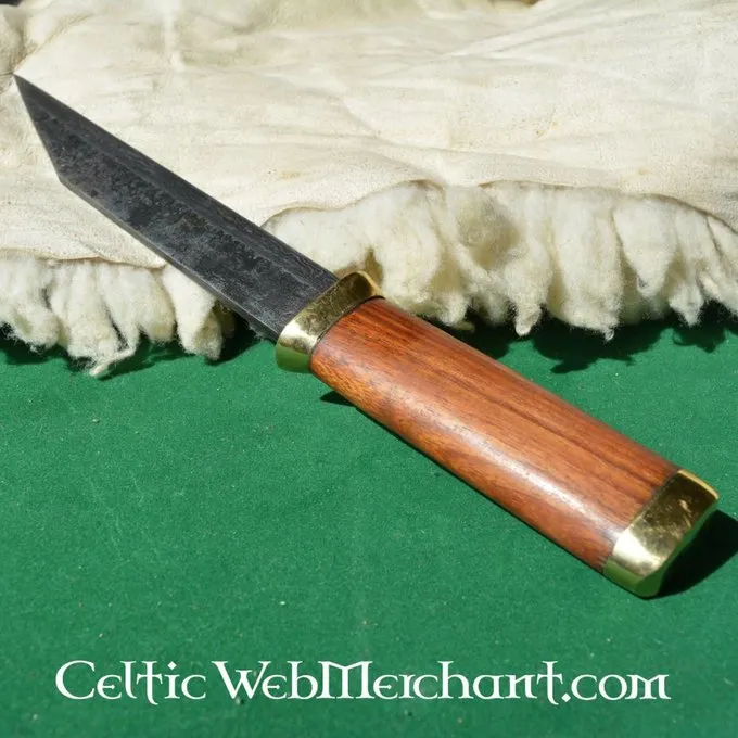 Ulfberth Germanisches Kurz Seax Von Damaszener Stahl 6 Ulfberth Germanisches Kurz Seax Von Damaszener Stahl – Bild 4