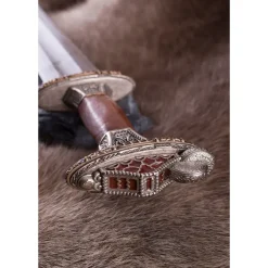 Deepeeka Vendel Schwert Uppsala 7. Bis 8. Jahrhundert, Verzinnte Griff, Damaststahl -Keltische, griechische und römische Schwerter Verkaufsladen vendel schwert uppsala 7 bis 8 jahrhundert verzinn 10