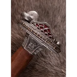 Deepeeka Vendel Schwert Uppsala 7. Bis 8. Jahrhundert, Verzinnte Griff, Damaststahl -Keltische, griechische und römische Schwerter Verkaufsladen vendel schwert uppsala 7 bis 8 jahrhundert verzinn 11