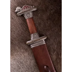 Deepeeka Vendel Schwert Uppsala 7. Bis 8. Jahrhundert, Verzinnte Griff, Damaststahl -Keltische, griechische und römische Schwerter Verkaufsladen vendel schwert uppsala 7 bis 8 jahrhundert verzinn 9