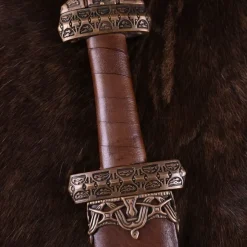 Deepeeka Wikingerschwert Insel Eigg, Ledergriff, Temperiert -Keltische, griechische und römische Schwerter Verkaufsladen wikingerschwert insel eigg ledergriff temperiert 3